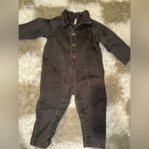 Rylee + Cru Charcoal Kids One Piece Footie